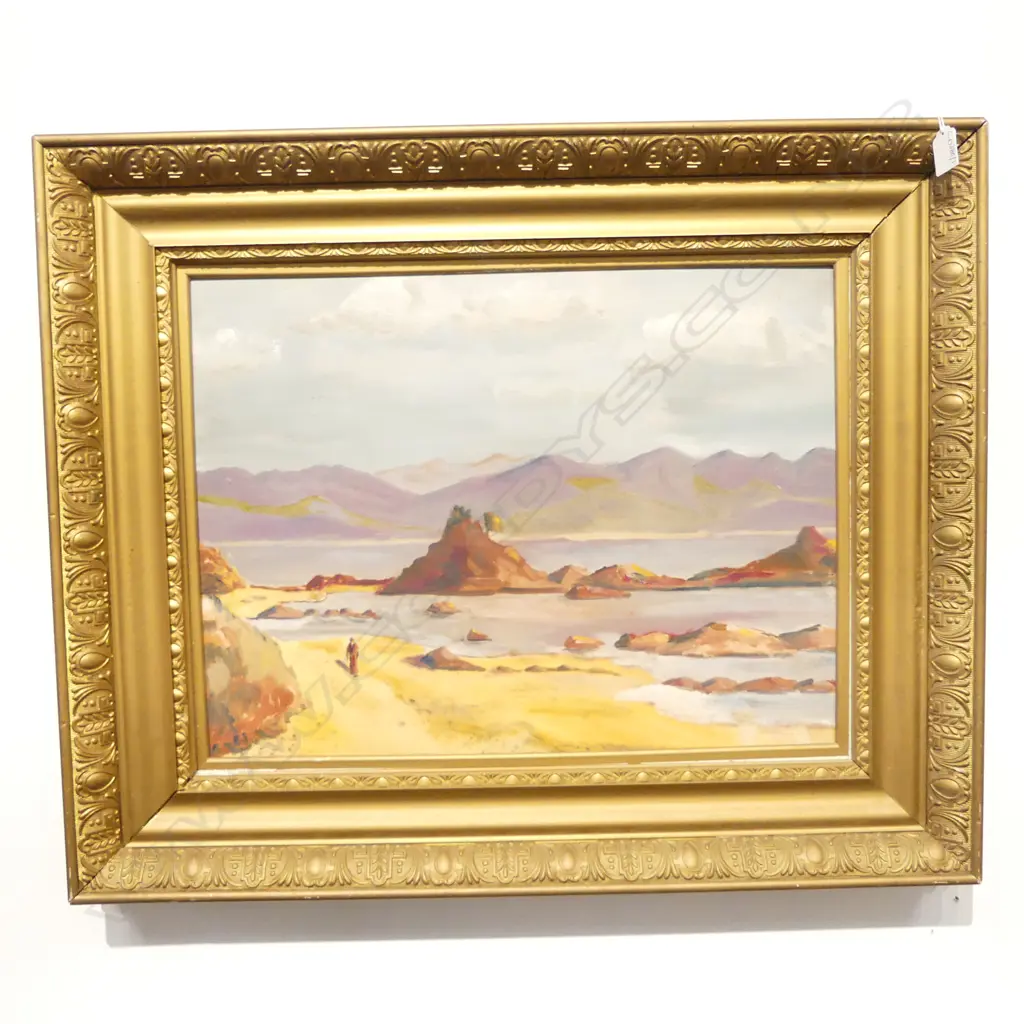 ARTIST UNKNOWN 'KUAOTUNU' OIL ON BOARD, 410x540mm frame faulted Image 1++