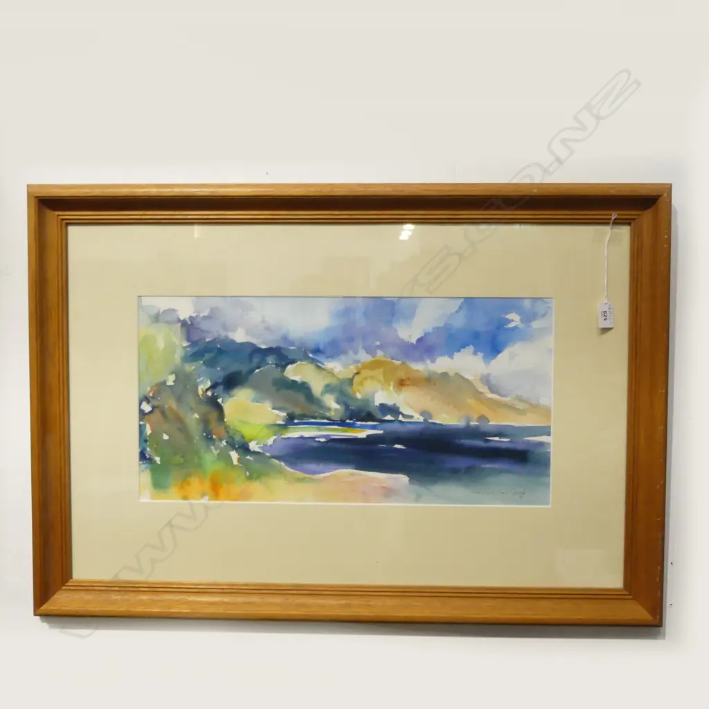 BARBARA VON SEIDA, LANDSCAPE, W/C, 270x550mm Image 1++