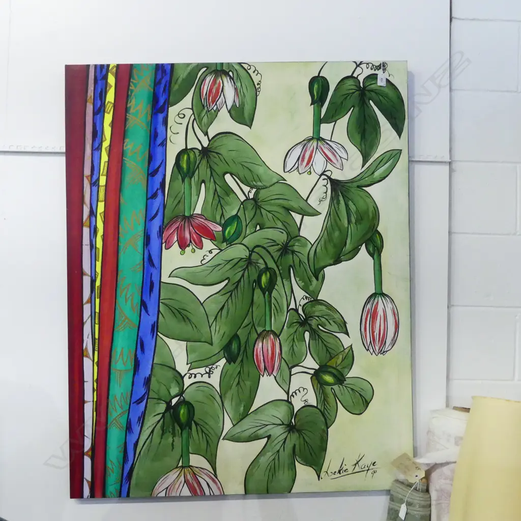 LOCKIE KAYE, UNTITLED FUCHSIA, ACRYLIC ON CANVAS, 1160x920mm Image 1++