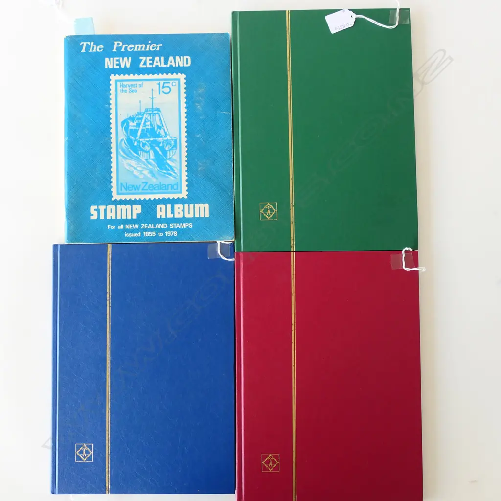 FOUR NZ STAMP ALBUMS', 1920 ONWARDS, INCL. HEALTH STAMPS Image 1++