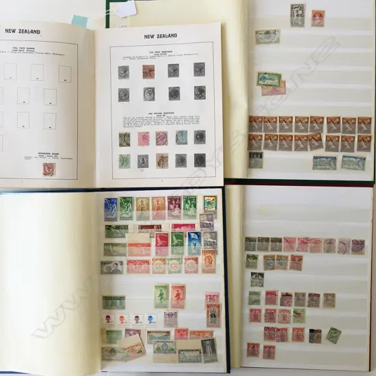 FOUR NZ STAMP ALBUMS', 1920 ONWARDS, INCL. HEALTH STAMPS