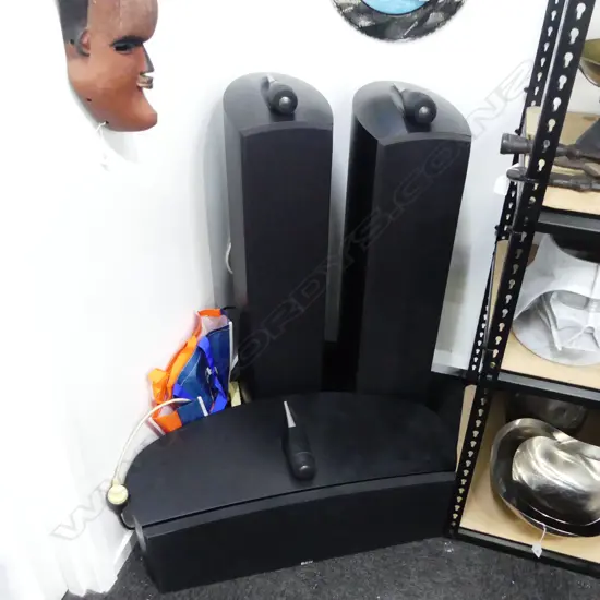 6 BOWERS & WILKINS 'NAUTILUS' LOUD SPEAKERS, MARANTZ AMP ETC...