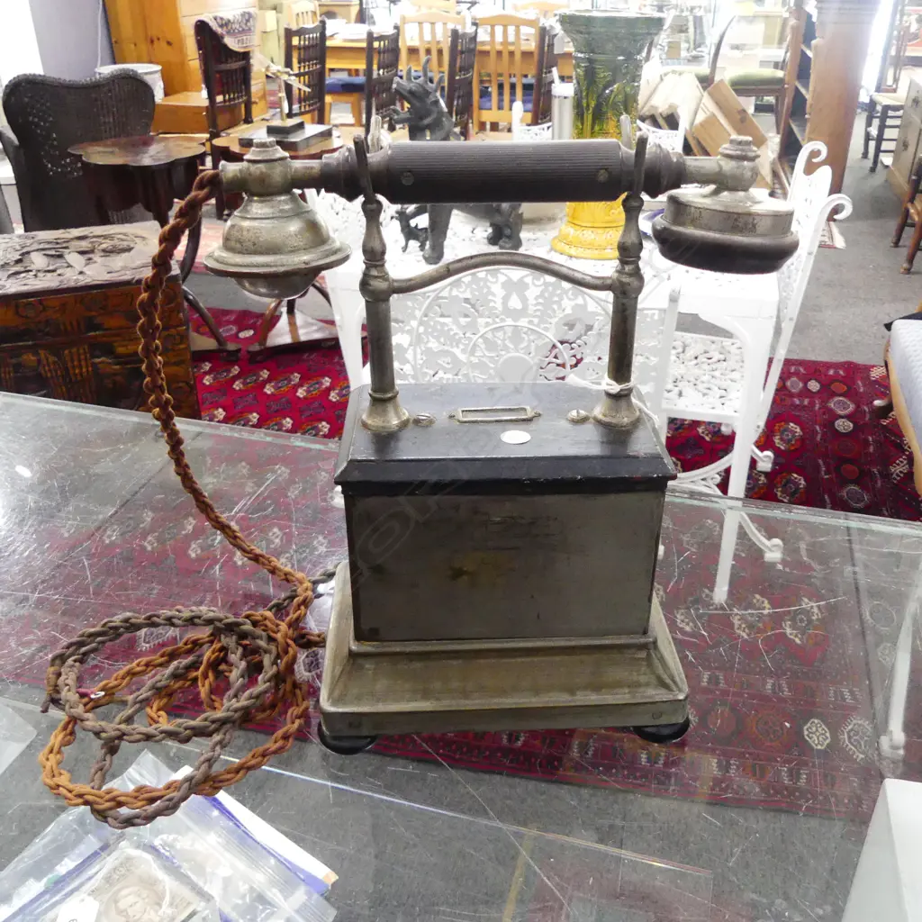 ANTIQUE TELEPHONE H.390mm Image 1++