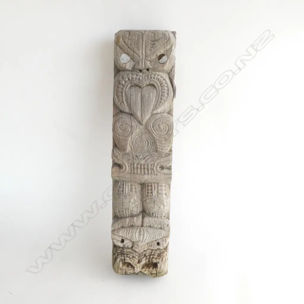 MAORI WOODEN CARVING H.610mm Image 1++