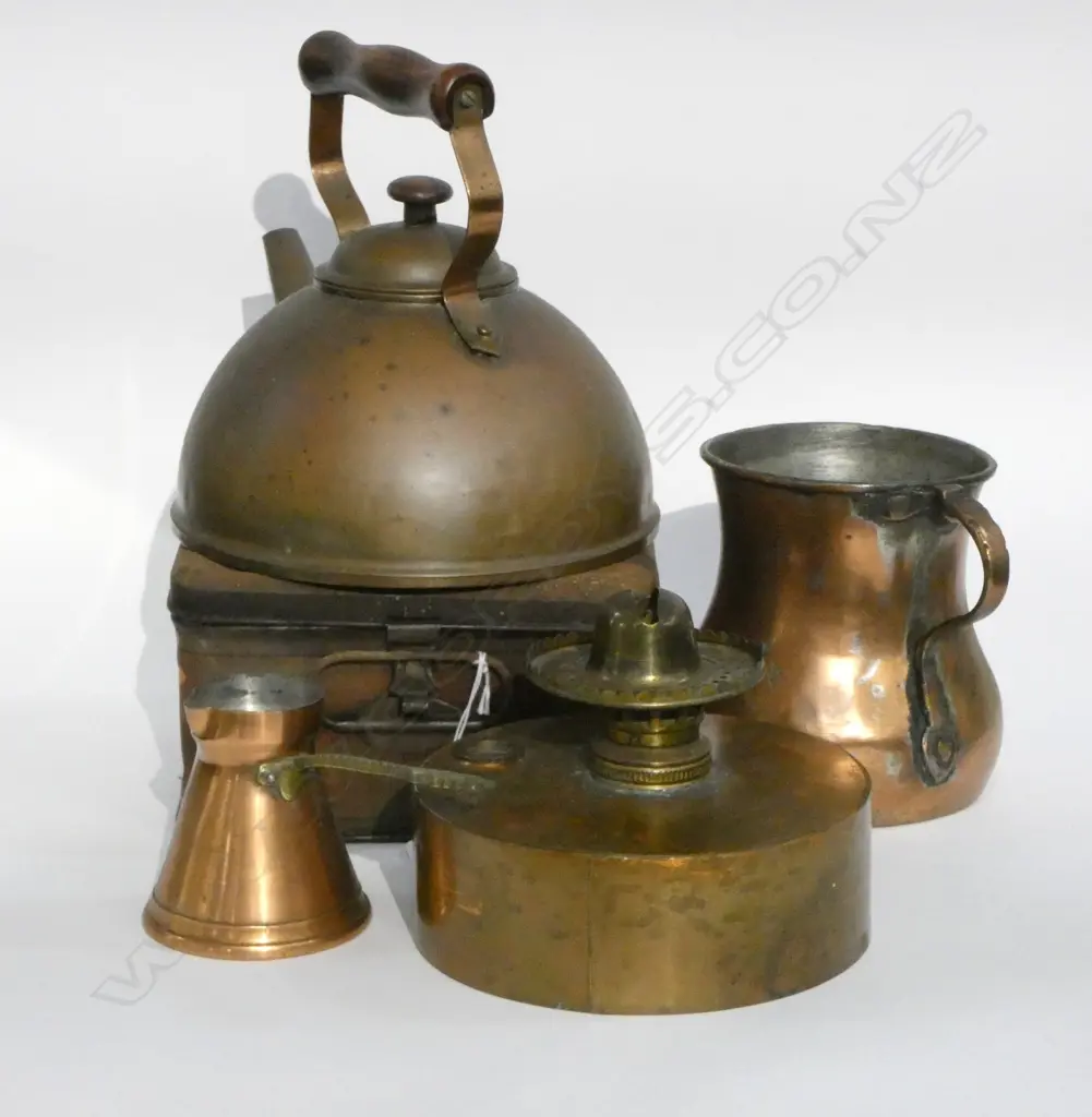 4 PCES COPPER + PRIMUS BURNER TIN Image 1++