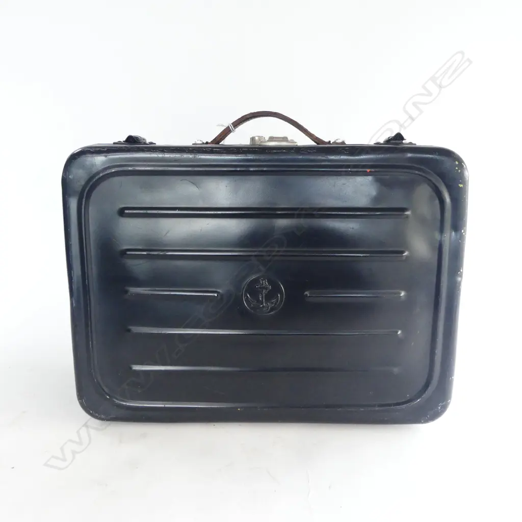 FRENCH NAVAL ALUMINUM SUITCASE; Briano Yves, 05 68 18716 5 C, with keys, 440x320x200MM Image 1++