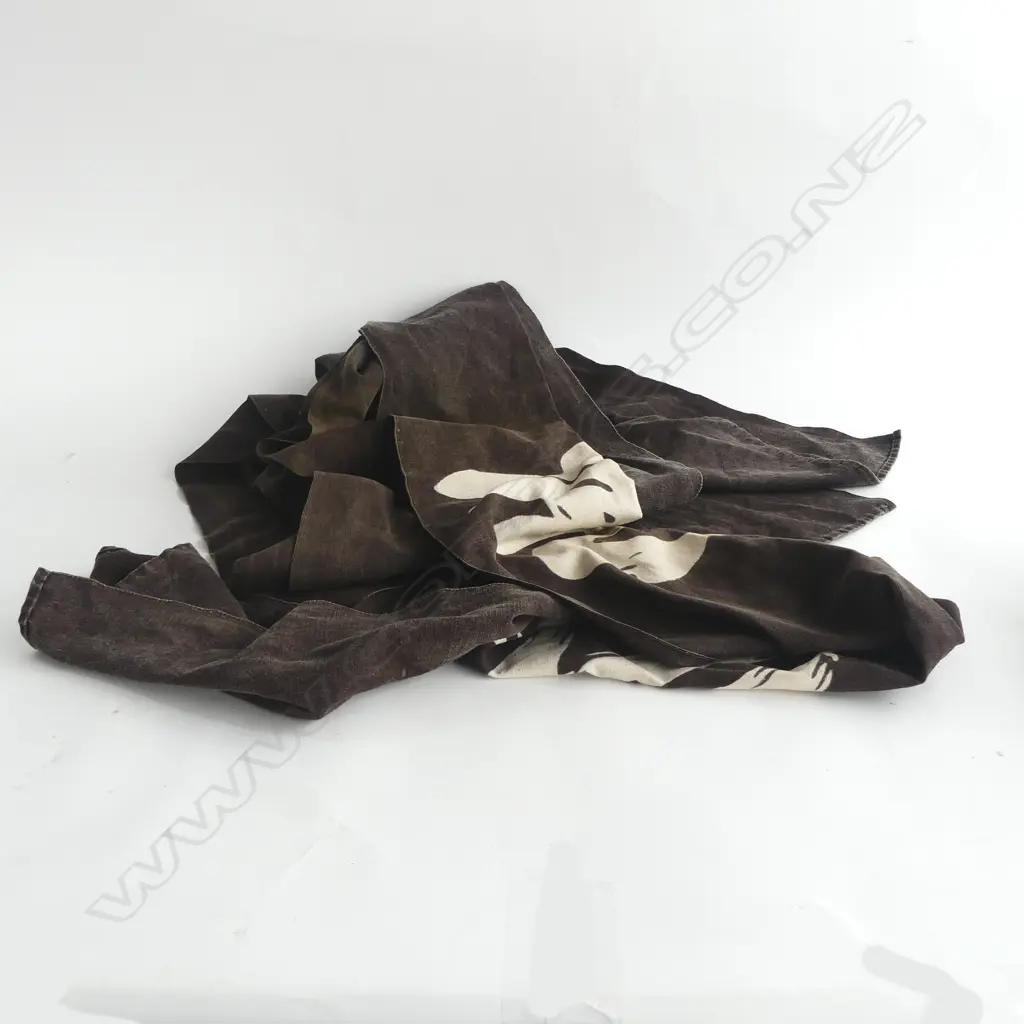 EDO PERIOD LINEN NOREN DOOR CURTAIN 唐 T’ANG (CHINA) Image 1++