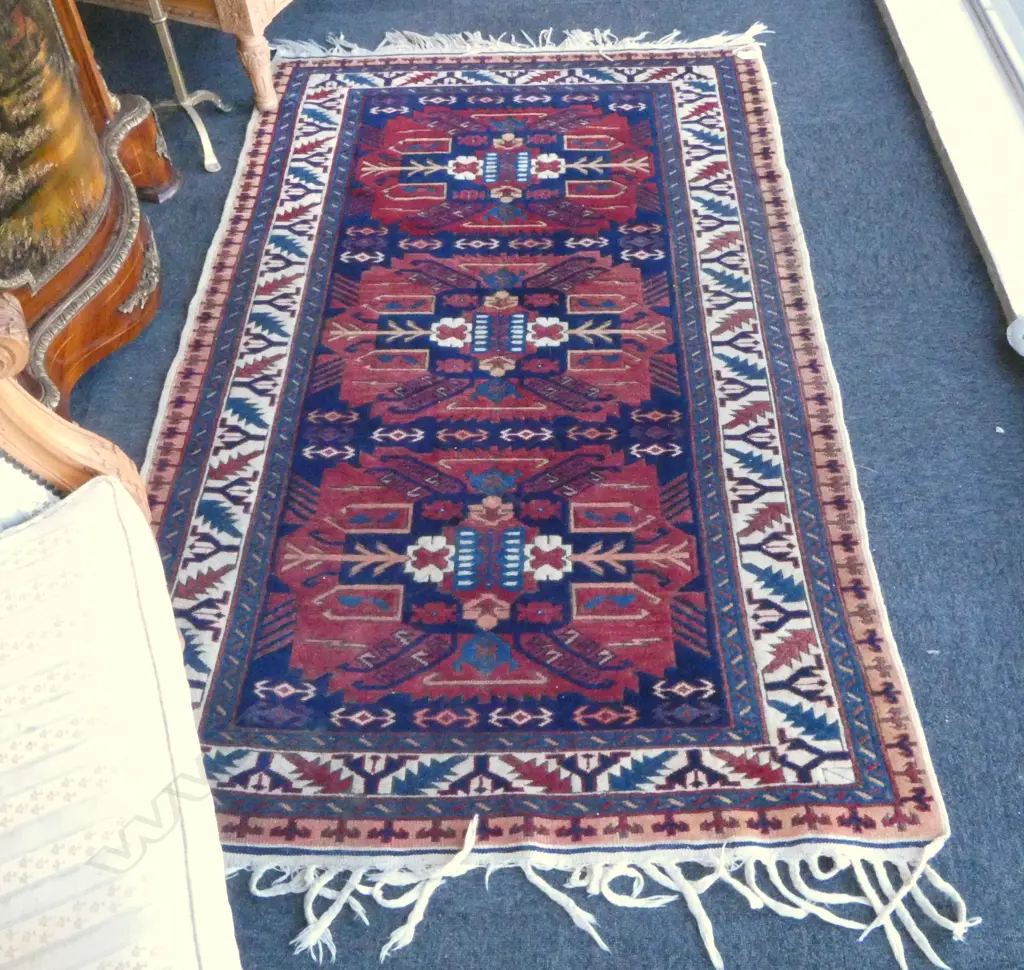 HAND KNOTTED WOOL PILE RUG 1700x1000mm Image 1++
