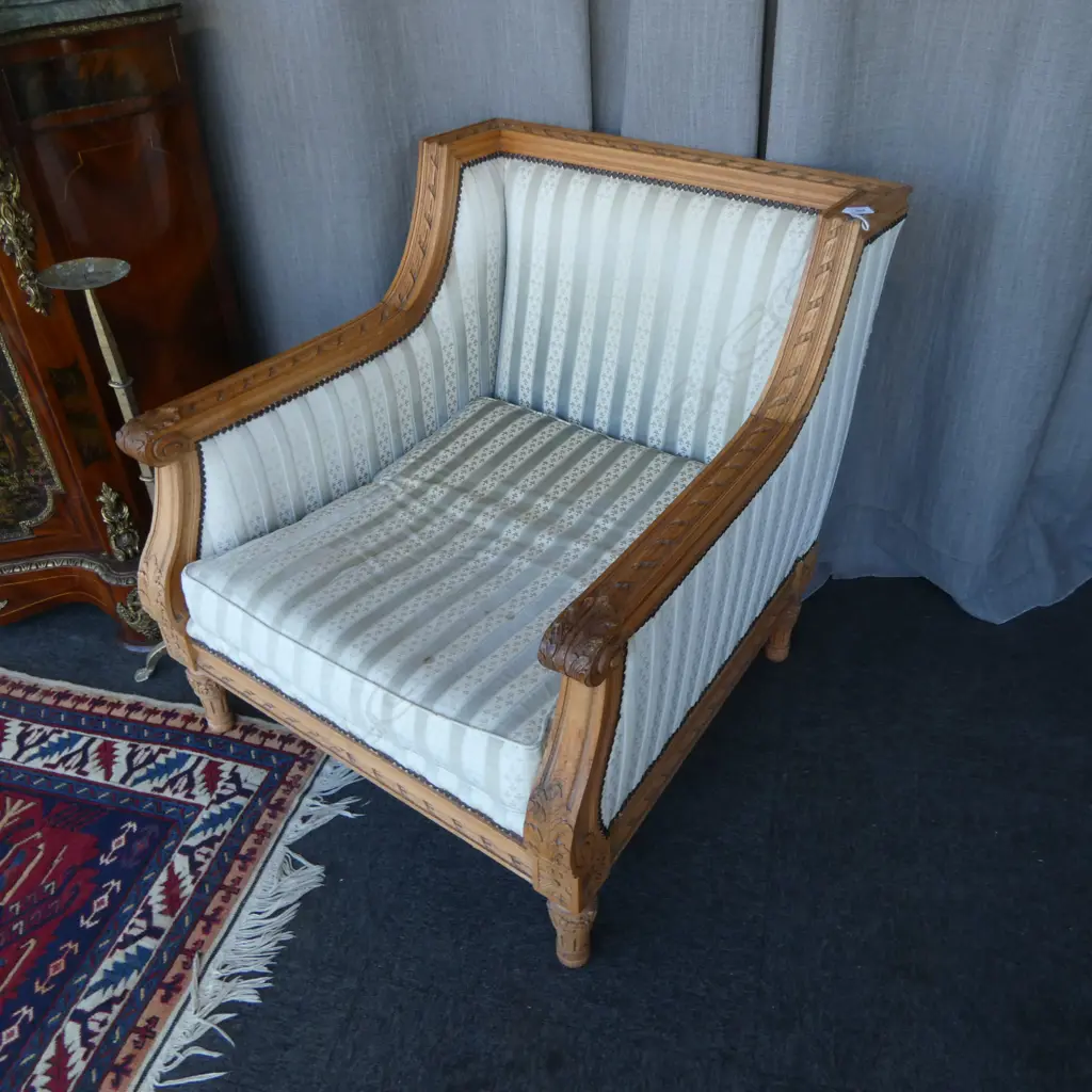 PR FRENCH STYLE UPHOLSTERED ARMCHAIRS 780x800x785mm Image 1++