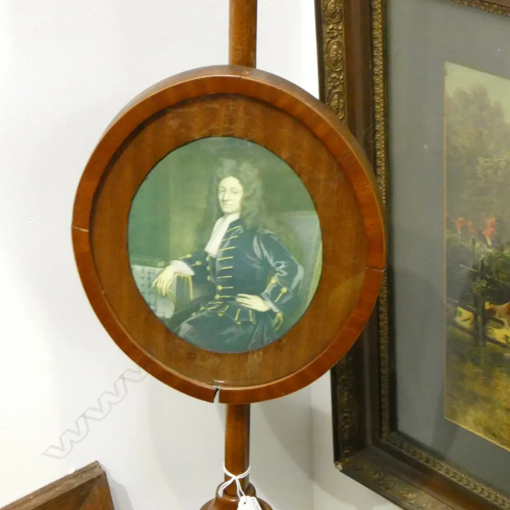 ANTIQUE POLE FIRESCREEN  H.1420mm Image 1++