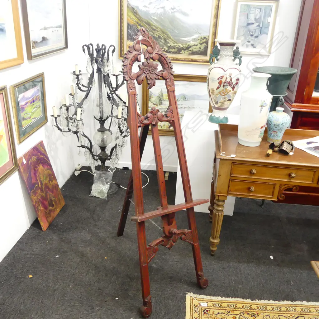 VINTAGE WOODEN EASEL H.1540mm Image 1++