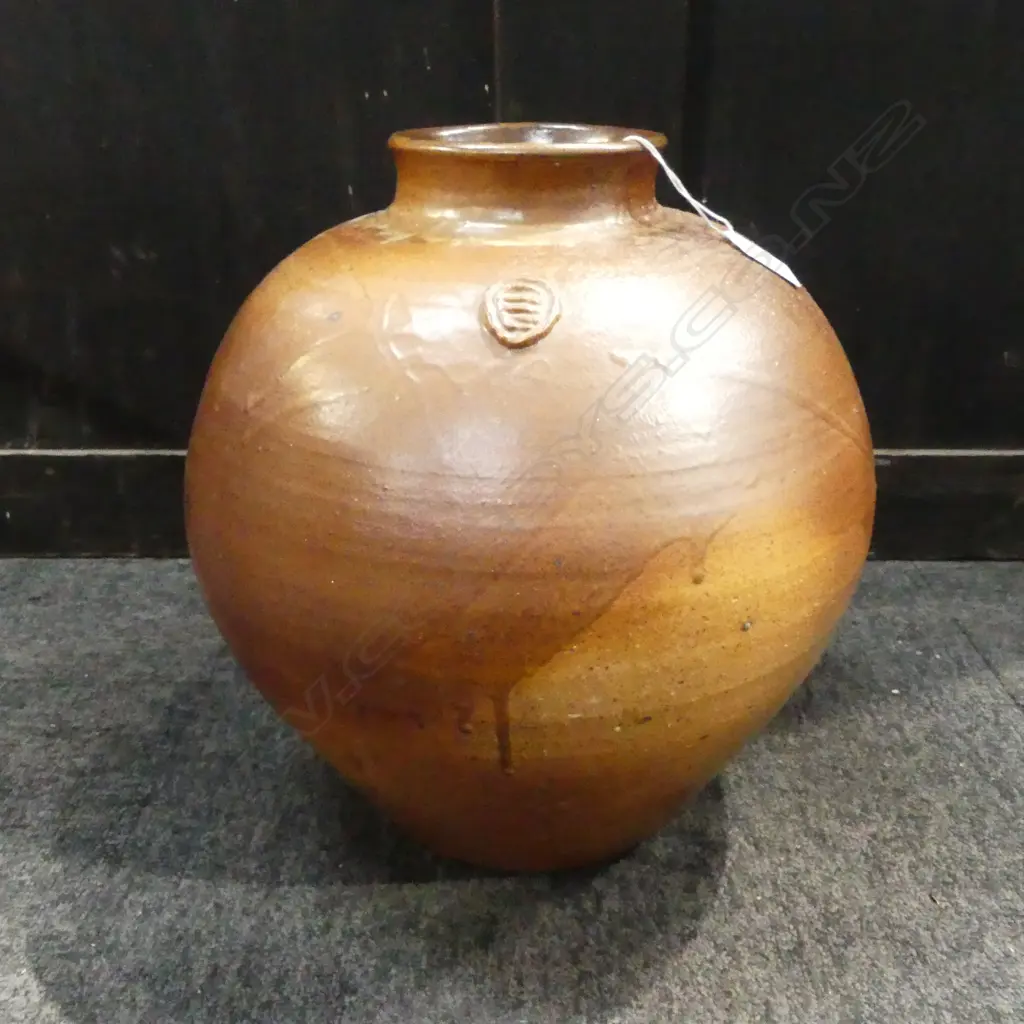JOHN MITCHELL N.Z. STIUDIO POTTERY FLOOR VASE H.350mm Image 1++