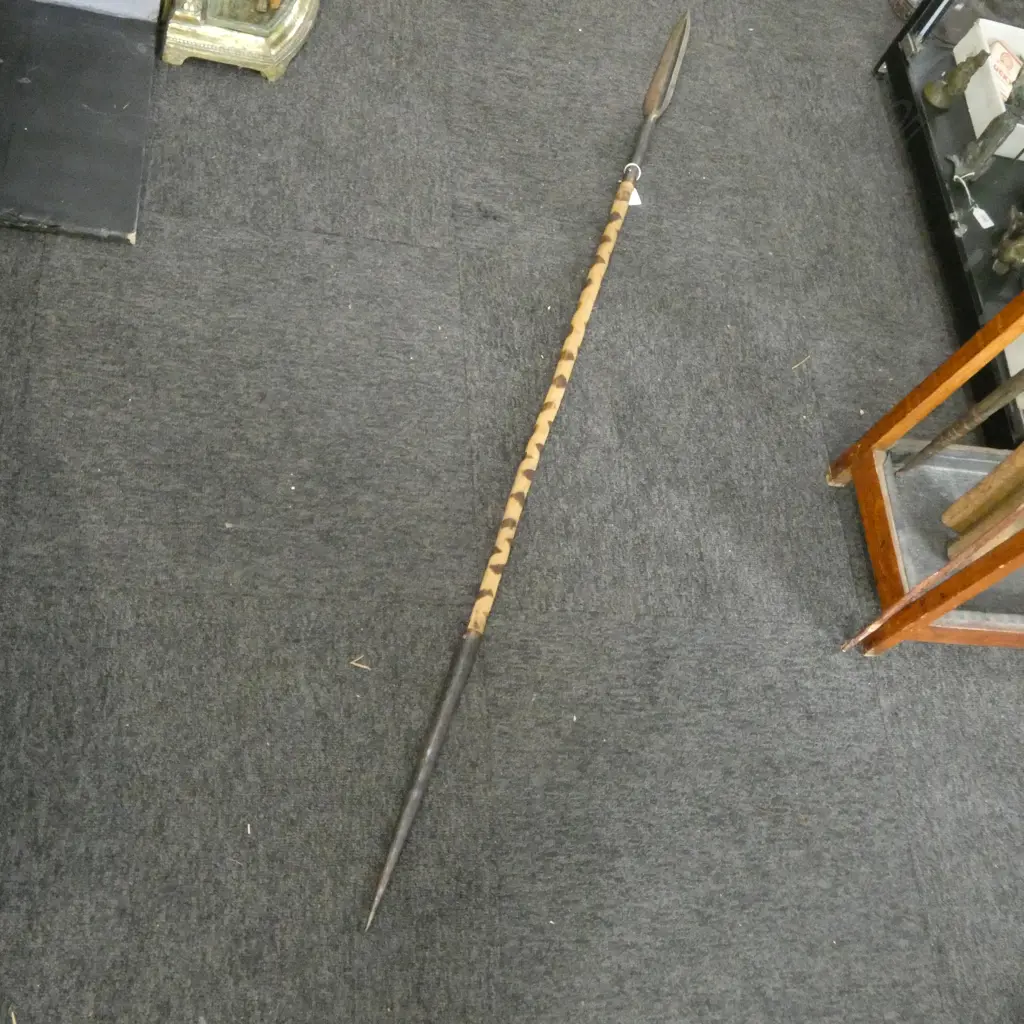 LATE 20thC AFRICAN SPEAR L.1510mm Image 1++