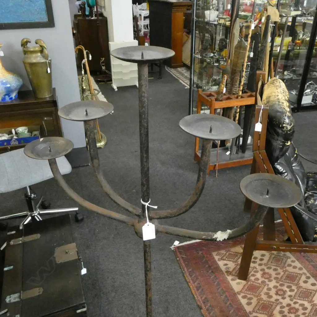 LG. WROUGHT METAL CANDELABRA H.1310mm Image 1++