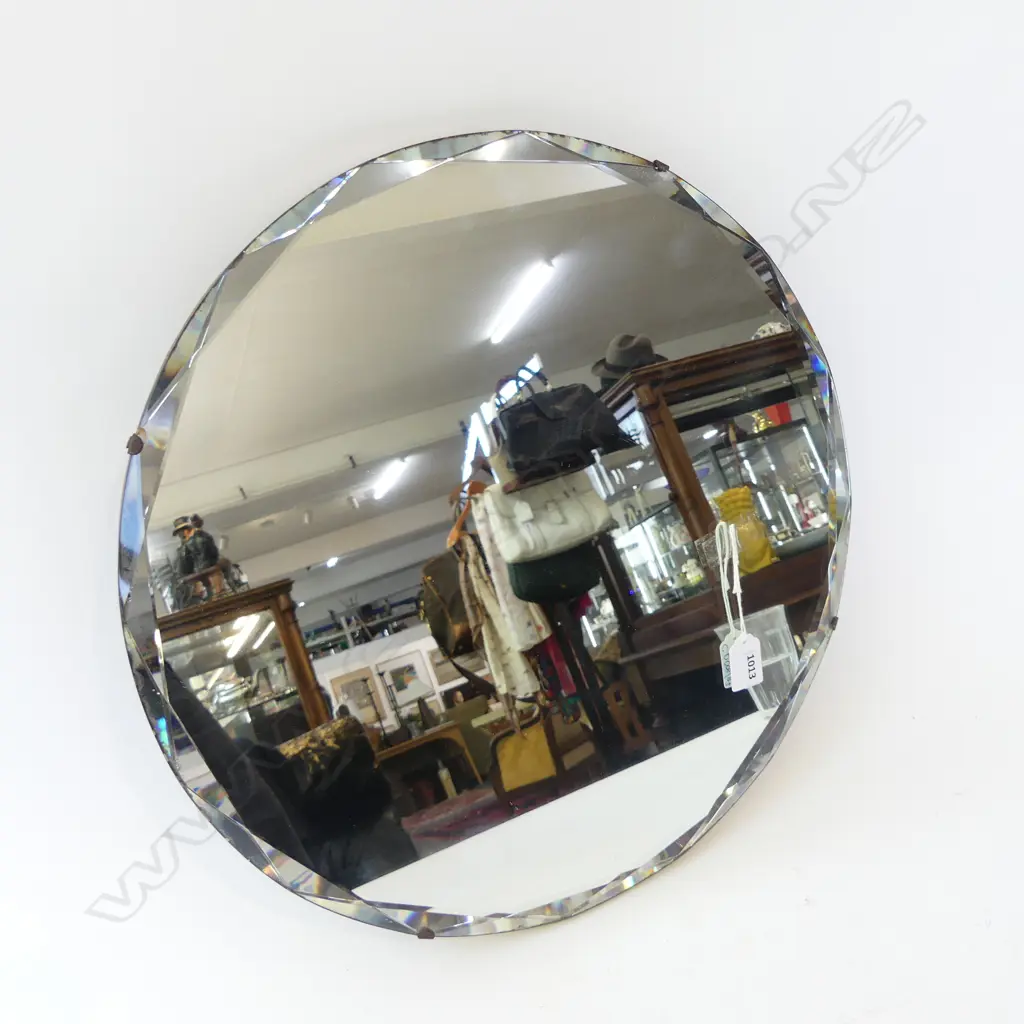 VINTAGE MIRROR 455mm dia Image 1++