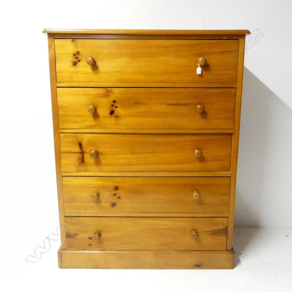 5 DRAWER CHEST OF DRAWERS 1130x550x1450mm Image 1++