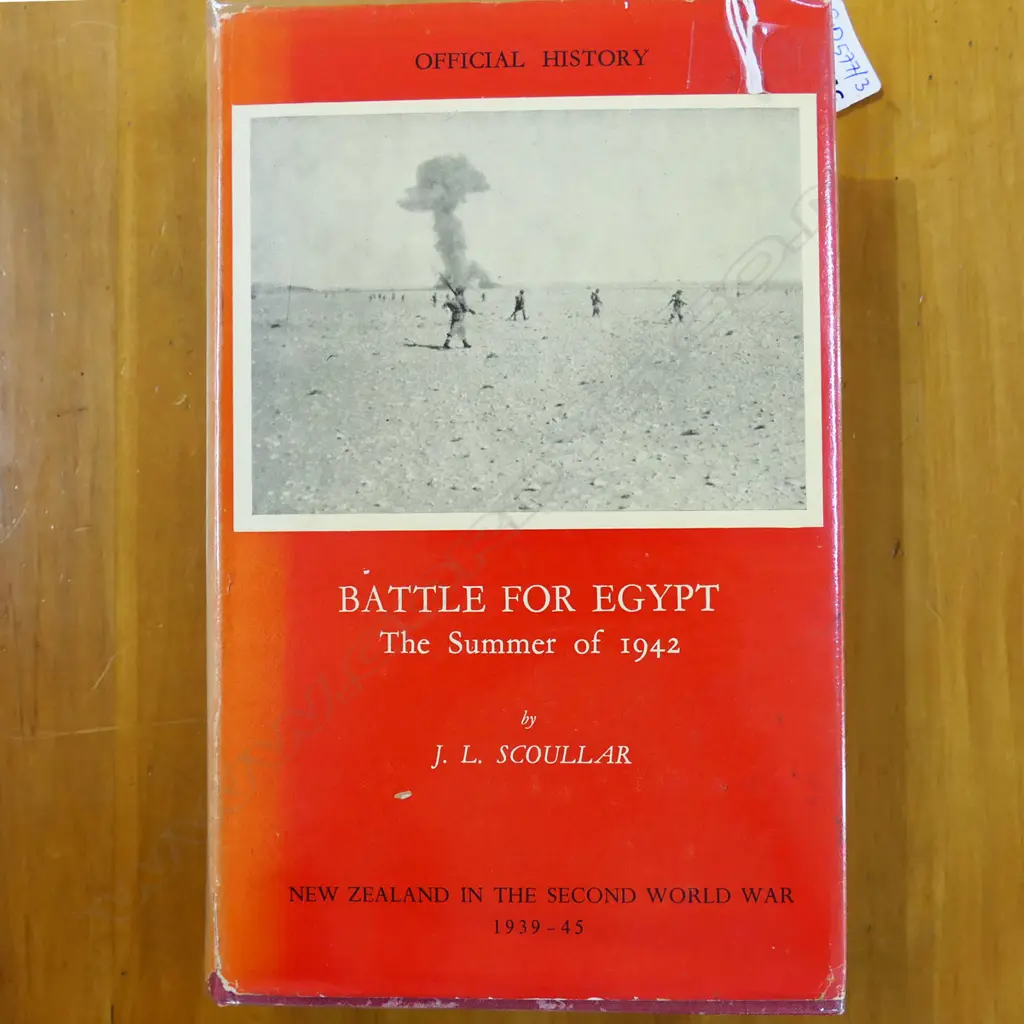 OFFICIAL HISTORY NZ IN THE SECOND WORLD WAR BATTLE FOR EGYPT THE SUMMER OF 1942 J. L. SCOULLAR 1955 Image 1++