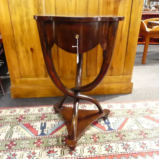 BIEDERMEIER STYLE SIDE TABLE H.730mm