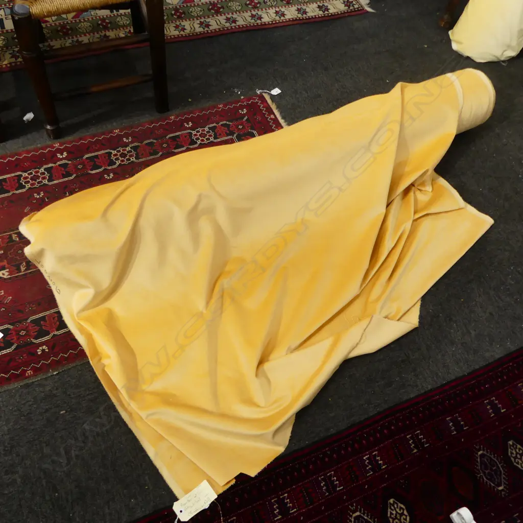 FABRIC BOLT; BOURBON WHISKEY, COTTON VELVET, 28M Image 1++