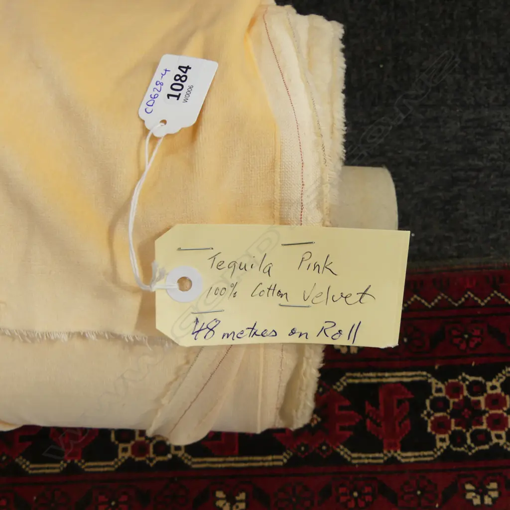 FABRIC BOLT; TEQUILA PINK, COTTON VELVET, 48M Image 1++
