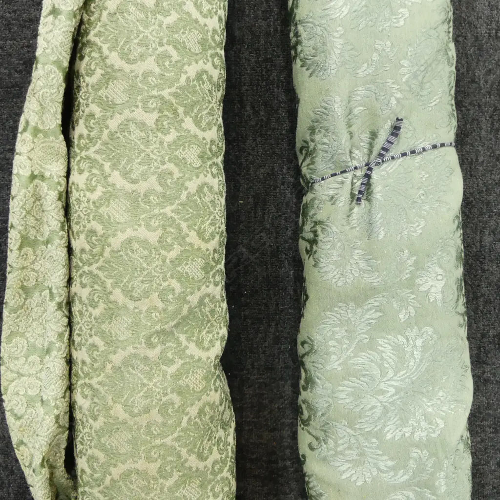 2 BOLTS OF CELADON JACQUARD FABRIC Image 1++