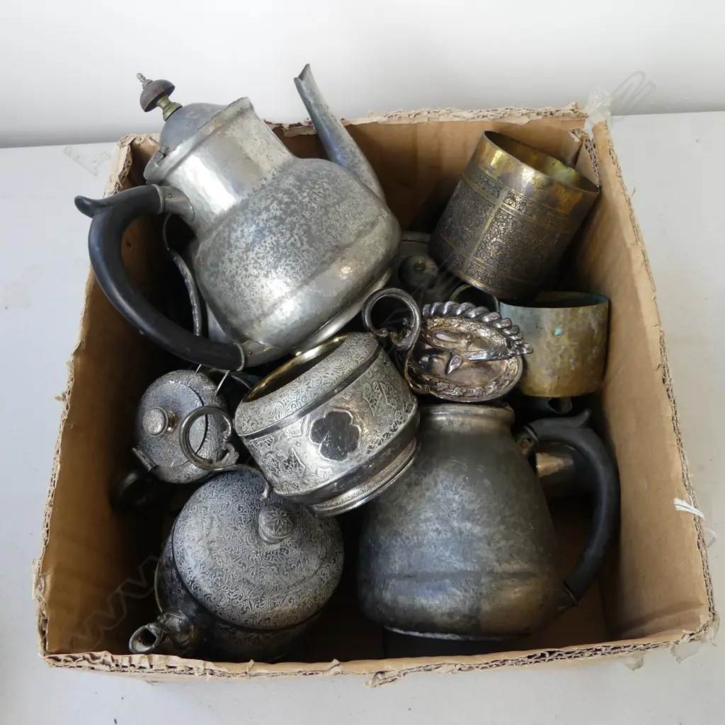 ASST. PEWTER, SILVER PLATE, COPPER, etc Image 1++