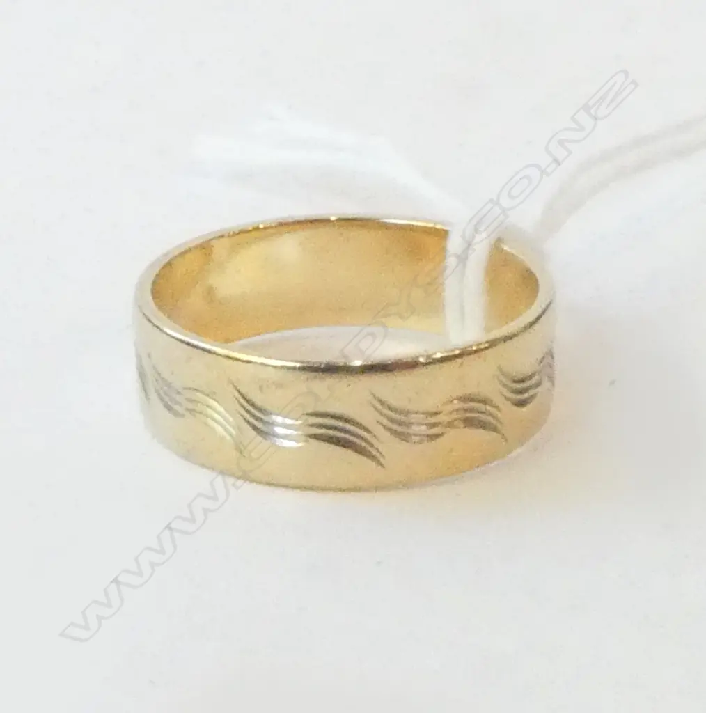9ct GOLD MY VALENTINE RING 3.3gms SIZE N Image 1++
