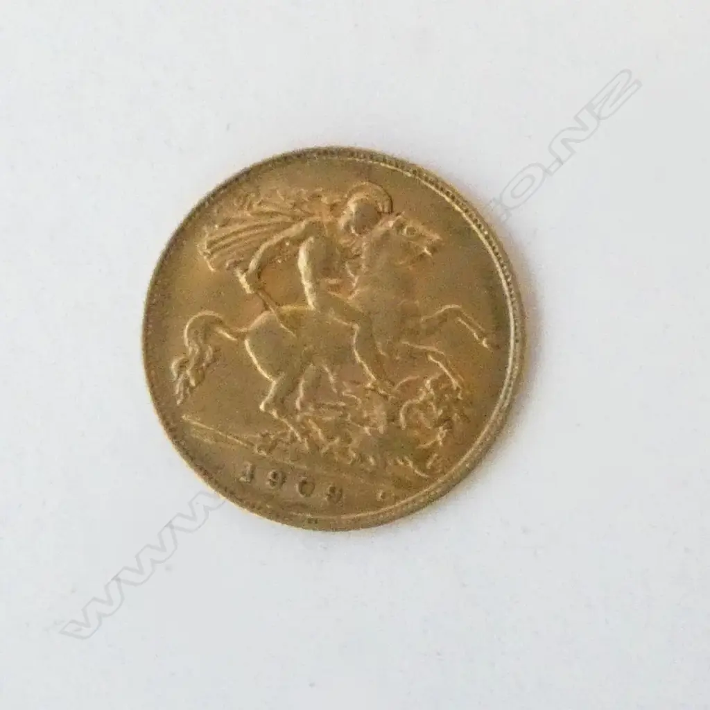 1909 HALF SOVEREIGN Image 1++