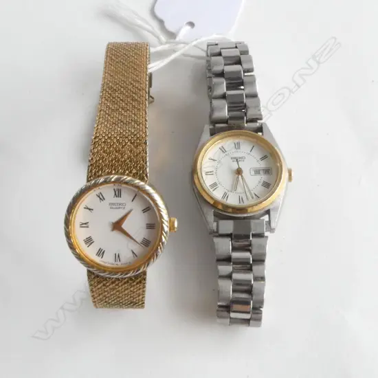2 SEIKO LADIES WRISTWATCHES 