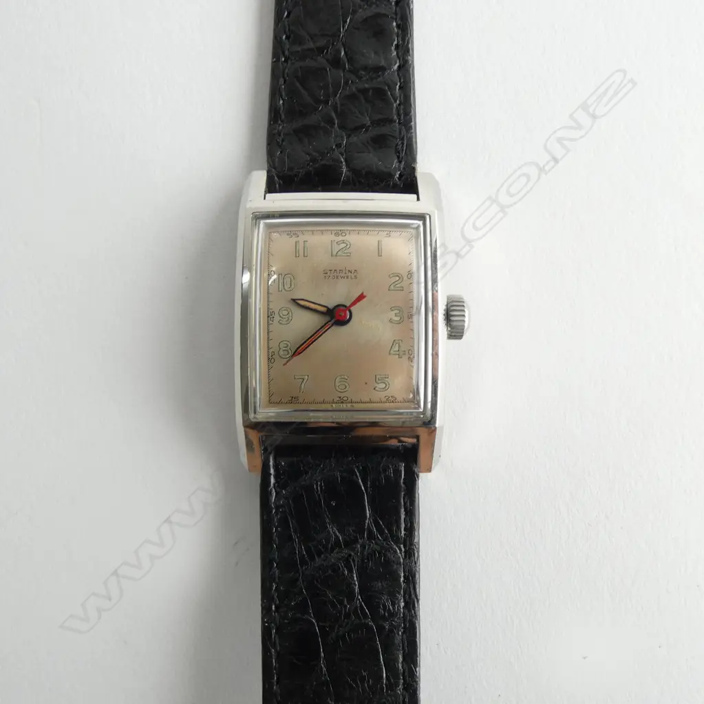 LADIES S/STEEL VINTAGE STARINA WRISTWATCH c.1950s, IN WORKING ORDER Image 1++