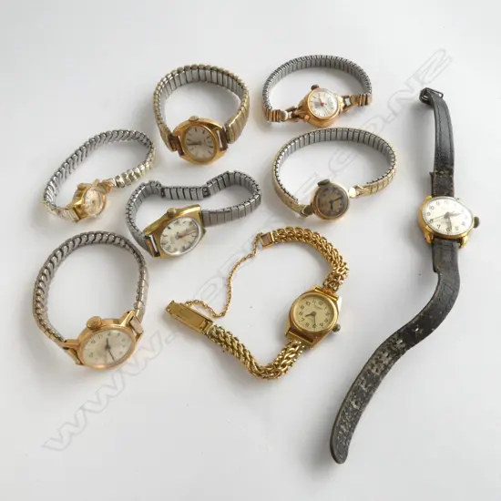 ASST. WRISTWATCHES Incl. OLD OMEGA & PIERCE