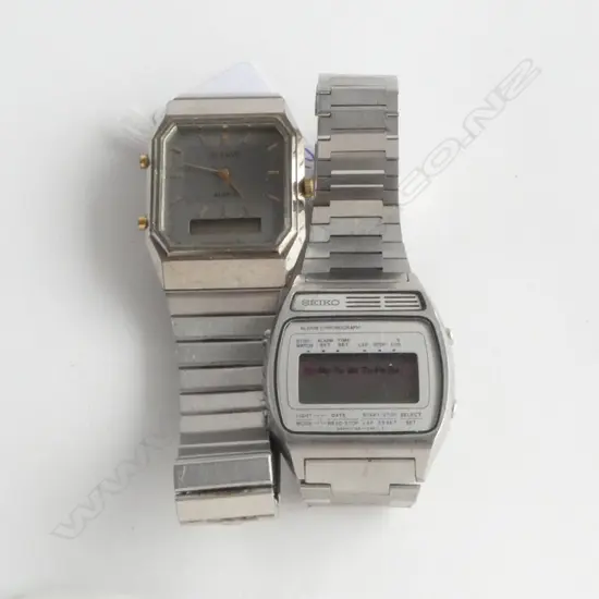 VINTAGE SEIKO GENTS WRISTWATCH w. PULSAR WRISTWATCH