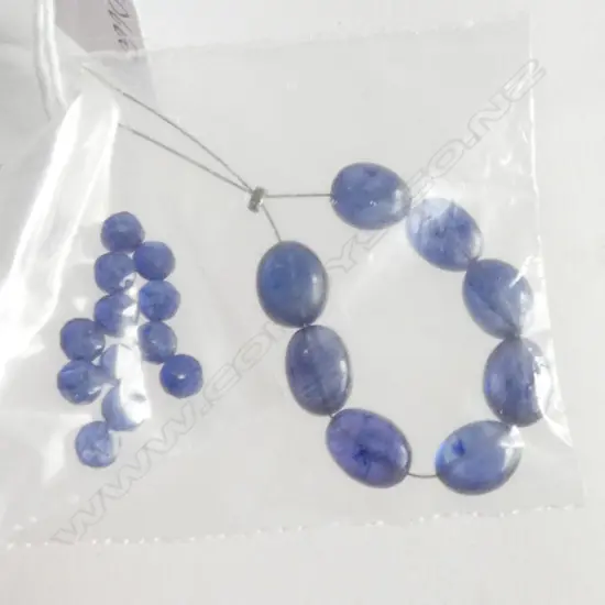 LOSE SAPPHIRES; 8 x UNCUT BEADS & 12 SML FACET CUT 