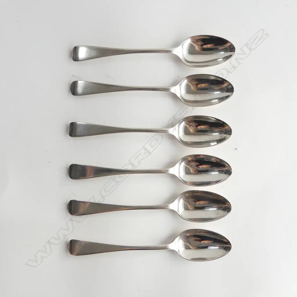 SET 6 SILVER TEASPOONS Sheffield 1904 142gms Image 1++