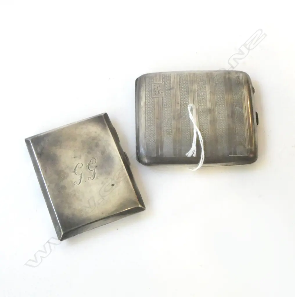 2 STG SILVER CARD CASES, 174 grms Image 1++