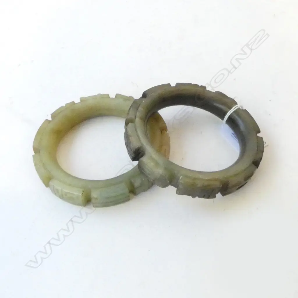 2 JADE BANGLES Image 1++