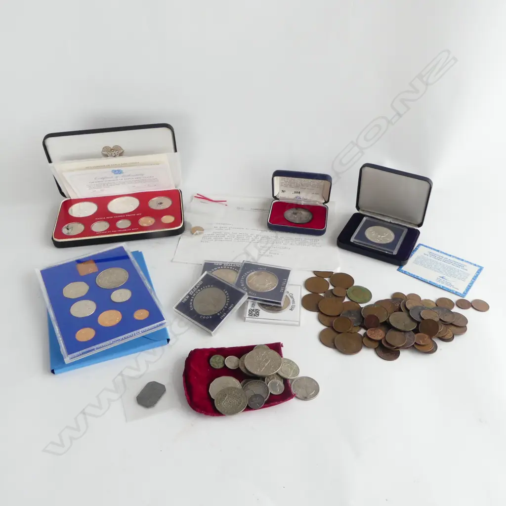 ASST. WORLD & N.Z. COINS Image 1++