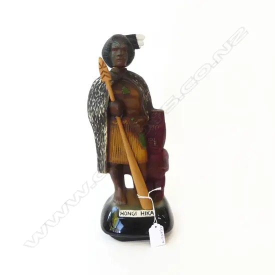 JIM BEAM VINTAGE MUSICAL DECANTER 'HONGI HIKA'  H.340mm (REPAIR)