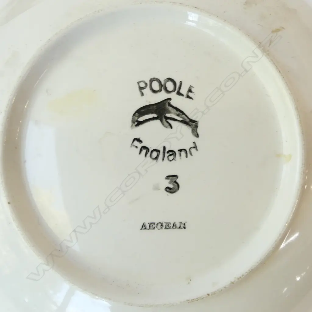 POOLE 'AGEAN' PLATE w. DISH W.440mm Image 1++