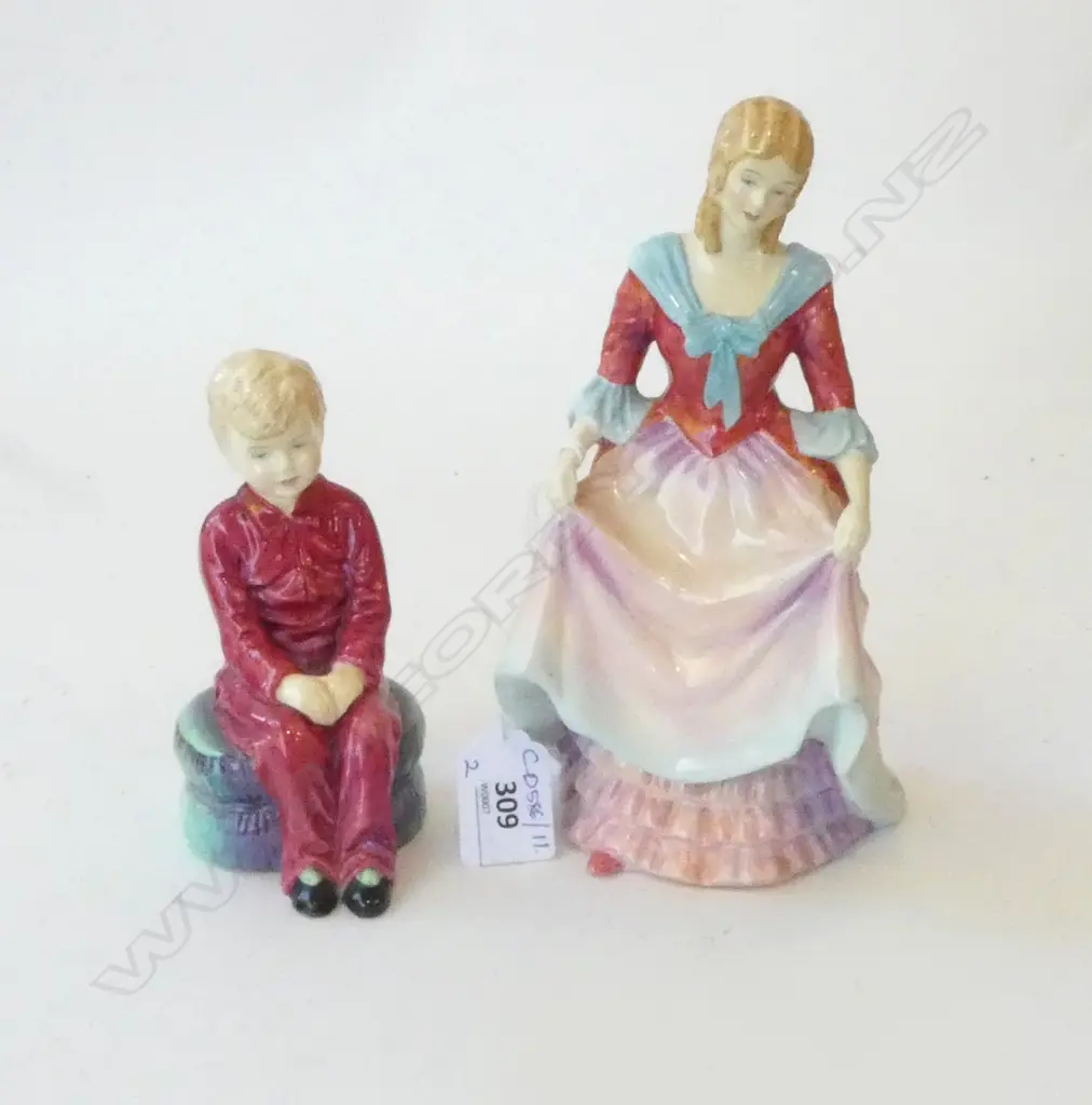2 PARAGON FIGURINES; DAVID & LADY ANNE H.190mm Image 1++