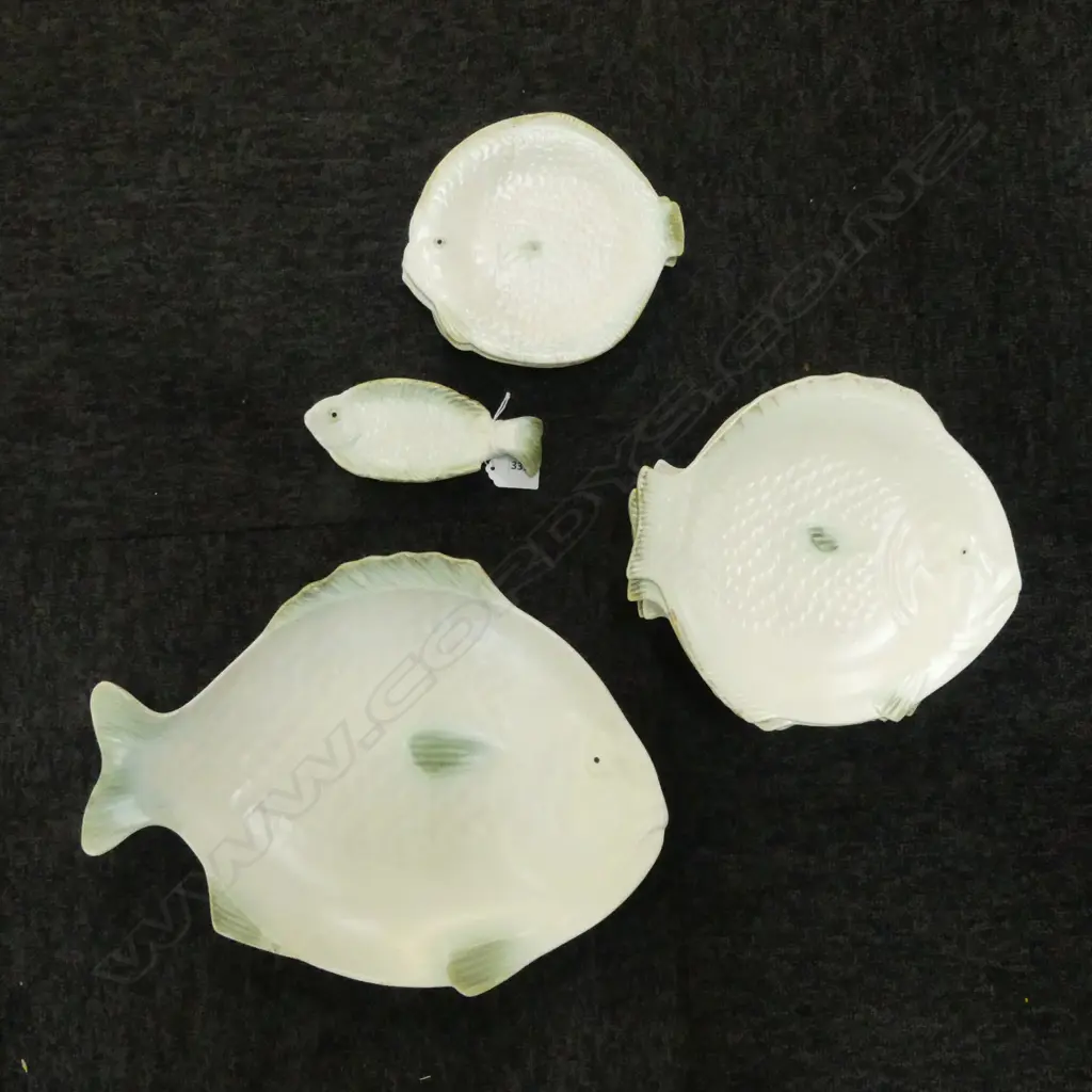 18  SHORTER & SONS FISH PLATES Image 1++