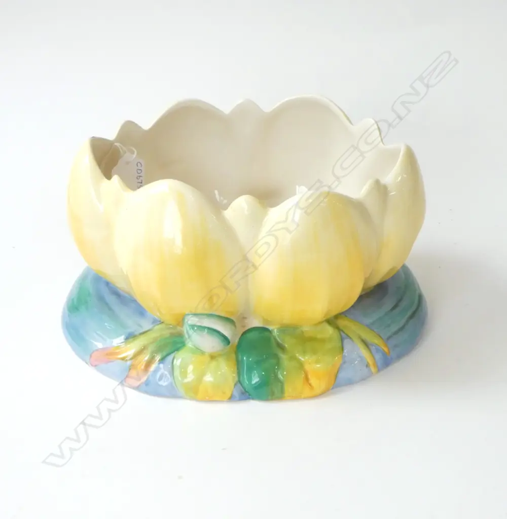 CLARICE CLIFF WATER LILY BOWL, L.220MM H.120MM  Image 1++