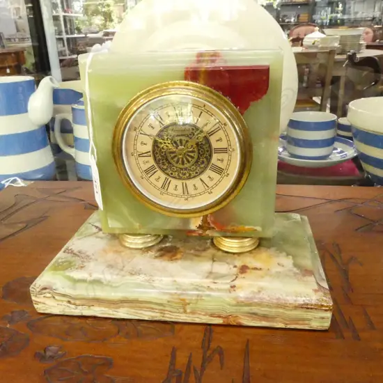LOWENTHAL ONYX CLOCK H.165mm