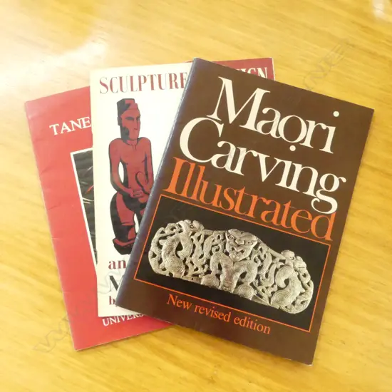3 BOOKLETS ON MAORI CARVING