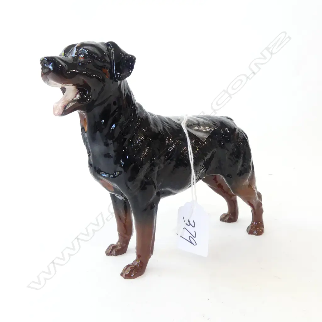 ROYAL DOULTON ROTTWEILER DOG H.140mm DANBURY MINT PEWTER P51 MUSTANG W.155mm Image 1++