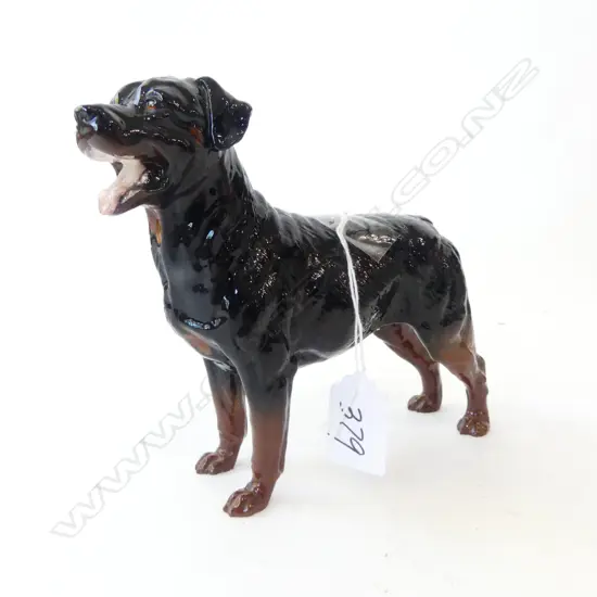 ROYAL DOULTON ROTTWEILER DOG H.140mm DANBURY MINT PEWTER P51 MUSTANG W.155mm