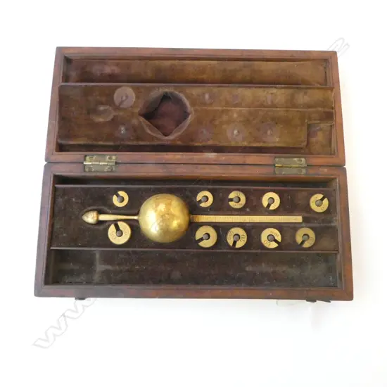 ANTIQUE SIKES HYDROMETER DRING & FAGE LONDON, CASED W.250mm + RABONES METALLIC WIRED TAPE