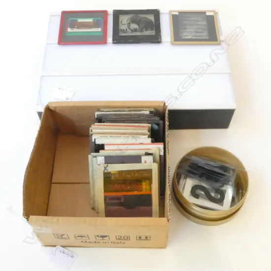 23 MOVIE THEATRE GLASS ADVERTISING SLIDES + OTHERS & LIGHTBOX