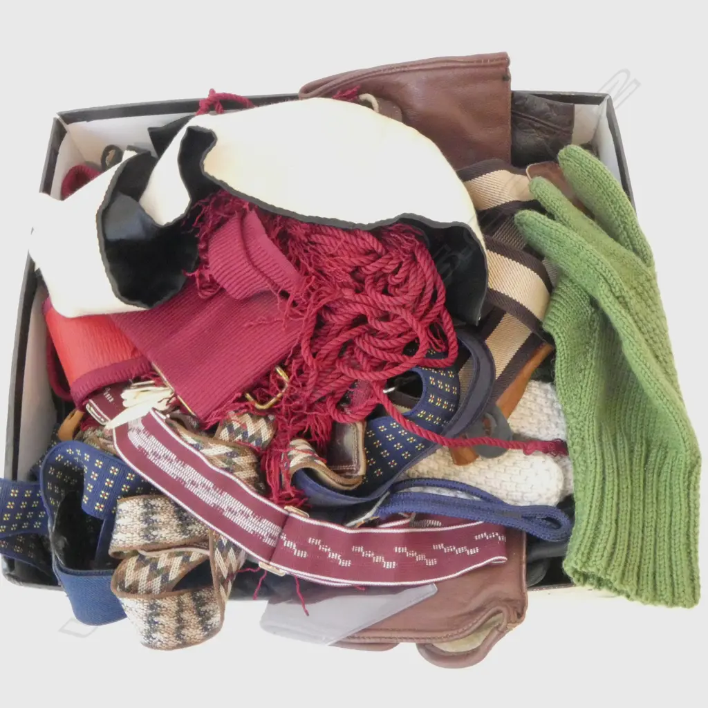 ASST. VINTAGE MENSWEAR ACCESSORIES; GLOVES, SUSPENDERS ETC Image 1++