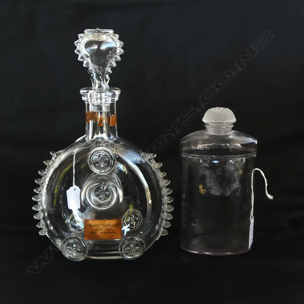 OLD BACCARAT REMY MARTIN LOUIS XII COGNAC BOTTLE (serial no.55 on bottle & stopper) & 1 OTHER, H.850mm Image 1++